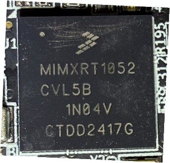 Microcontroller, marked MIMXRT1052 CVL5B 1N04V CTBD2417M