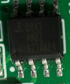 PWM controller, marked ISL8843 8843 AABZ K218AP4