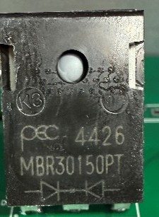 Schottky diode, marked PEC 4426 MBR30150PT