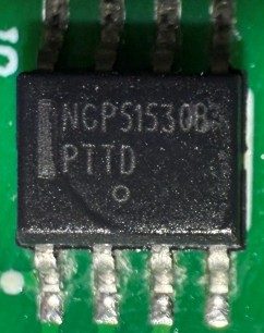 Gate Driver, marked NCP51530 NCP51530B PTTD