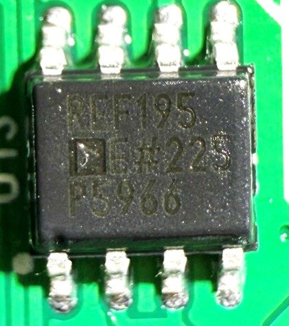 Reference voltage source, marked REF195 5#225 P5966