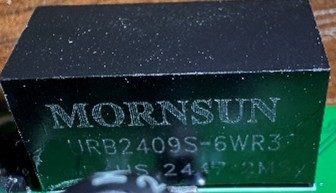 DC/DC converter, marked URB2409S-6WR3