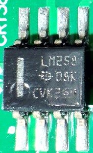 Operational amplifier, marked LM258 09K CVK2G4