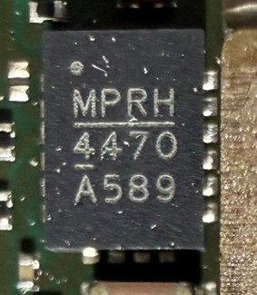 Step-Down Converter, marked MPQ4470 MPRH 4470 A589