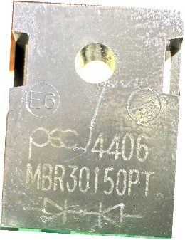 Schottky diode, marked PEC 4406 MBR30150PT