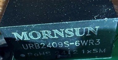 DC/DC converter, marked URB2409S-6WR3