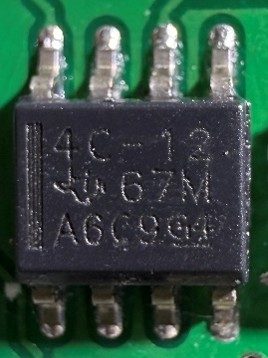Reference voltage source, marked LT1004-1.2 4C-12 67M A6C9 G4