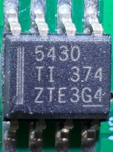 Step-down converter, marked 5430 TI 374 ZTE3G4