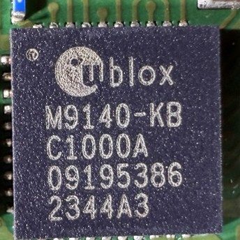 GNSS module, marked M9140-KB C1000A 09195386 2344A3