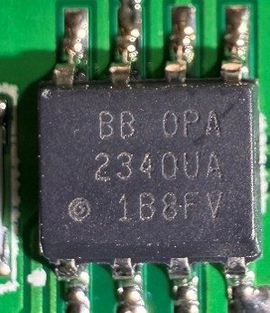 Operational amplifier, marked BB OPA 234OUA 1B8FV