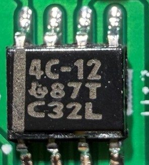 Reference voltage source, marked 4C-12 87T C32L