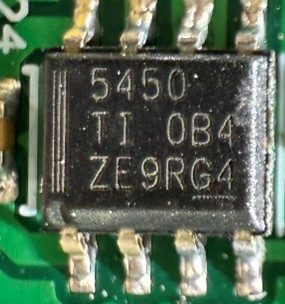 Step-down converter, marked 5450 TI 0B4 ZE9RG4