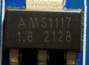 Voltage stabilizer, marked AMS1117 1.8 2128