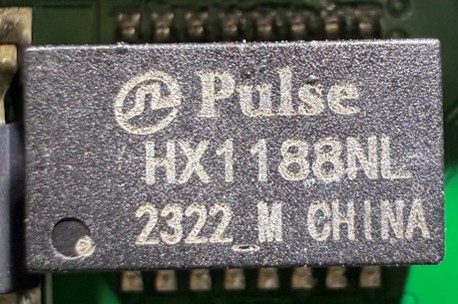 10/100BASE-T with one port and different wrapping ratios, marked HX1188NL 2322 M CHINA