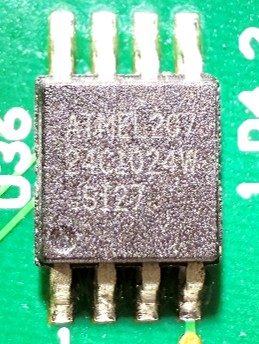 Schmitt-trigger, marked ATMEL207 24C1024W S127