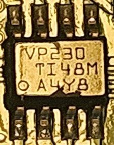 CAN Bus Transceiver, marked VP230 TI48M A4Y8