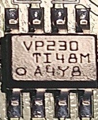 CAN Bus Transceiver, marked VP230 TI48M A4Y8