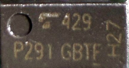 Phototransistor, marked 429 P291 GBTF H27