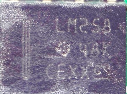 Operational amplifier, marked LM258 48X CEXX G4