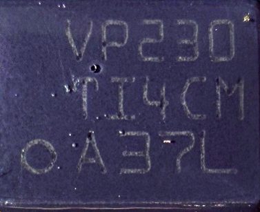 CAN transceiver, marked VP230 TI4CM A37L