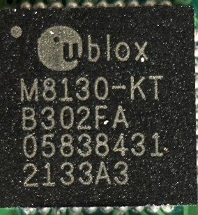 GNSS module, marked M8130-KT B302FA 05838431 2133A3