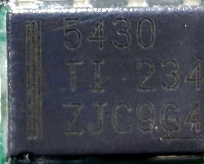 Step-down converter, marked 5430 TI 234 ZJC9G4