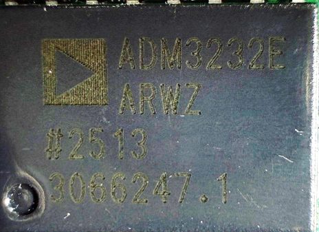 RS-232 Line Driver, marked ADM3232E ARWZ #2513 3066247.1