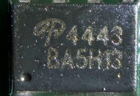 MOSFET transistor, marked 4443 BA5H13