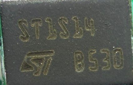 Step-down switching regulator, marked ST1S14 B530