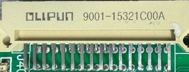 Connector, marked OLIPUN 9001-15321C00A