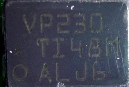 CAN transceiver, marked VP230 TI48K ALJ6