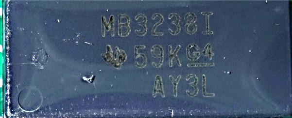 Line driver, marked MB3238I 59K G4 AY3L