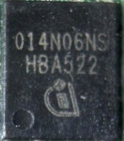 Transistor, marked 014N06NS HBA522