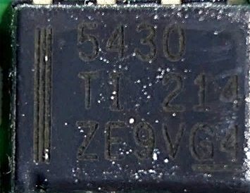Step-down converter, marked 5430 TI 214 ZE9VG4