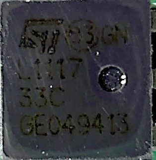Linear voltage regulator, marked L1117 33C GEC49413
