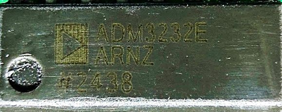RS-232 Line Driver, marked ADM3232E ARNZ #2438