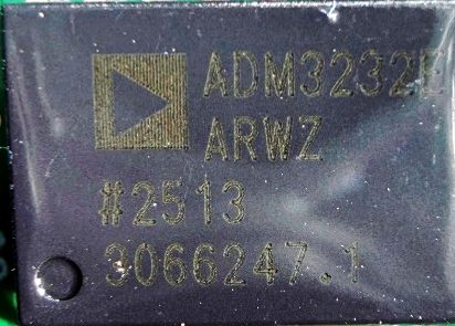 RS-232 Line Driver, marked ADM3232E ARWZ #2513 3066247.1