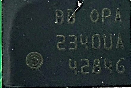 Operational amplifier, marked BB OPA 2340UA 4284G
