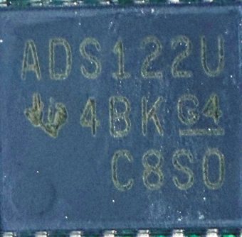 Analogue-to-digital converter, marked ADS122U 48K G4 C8S0