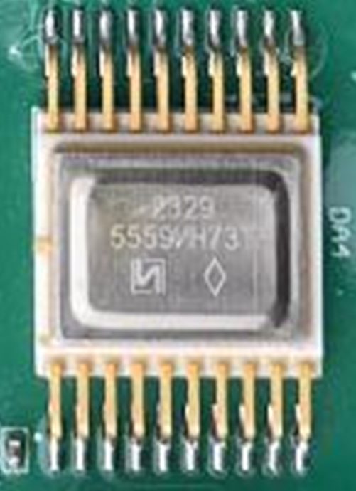 Dual manchester code transceiver, marked 2329 5559ИН73Т