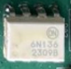 Optocoupler, marked 6N136 23098