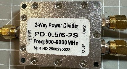 2-channel radio frequency power divider — photo