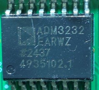 RS-232 Line Driver, marked ADM3232 EARWZ #2437 4935102.1
