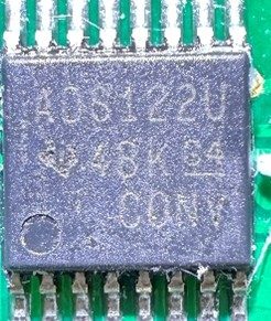 Analog-to-Digital Converter 24 bit, marked ADS122U 48K G4 CONV
