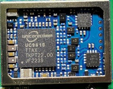 GNSS receiver, marked UC9810 TTAX TKPT22.00 JF2239