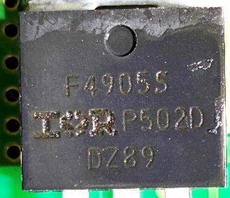 Transistor, marked F49055 P502D DZ89