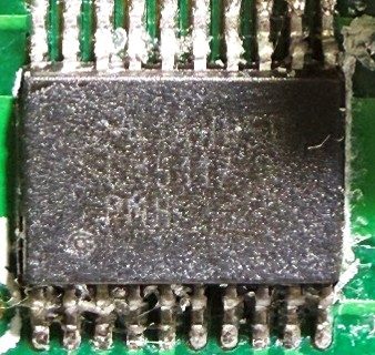 Step-down voltage converter, marked LM5117 PMH