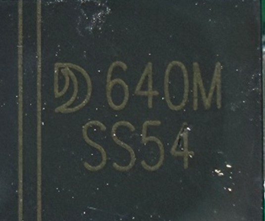 Schottky diode, marked 640M SS54