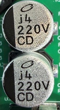 Capacitor, marked J4 220V CD