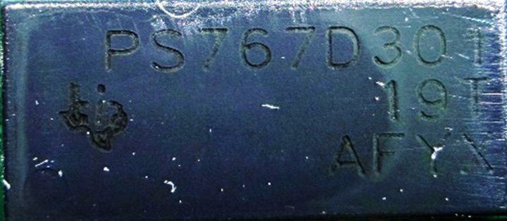 Linear voltage regulator, marked PST67D301 19T AFYX